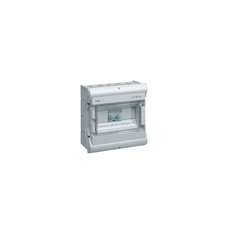 Coffret Vector IP55 installation photovoltaique AC (VE112PVAC) - HAGER Coffret Vector IP55 installation photovoltaique AC (VE112PVAC) - HAGER
