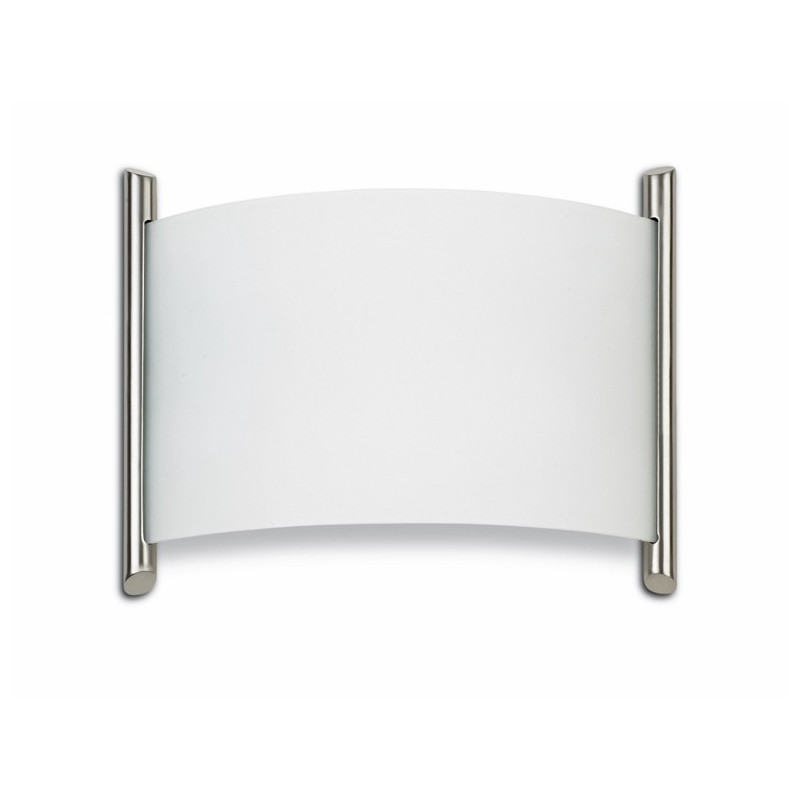 Applique Niza Rect Courbe Nickel Satine - LEDS-C4 Applique Niza Rect Courbe Nickel Satine - LEDS-C4