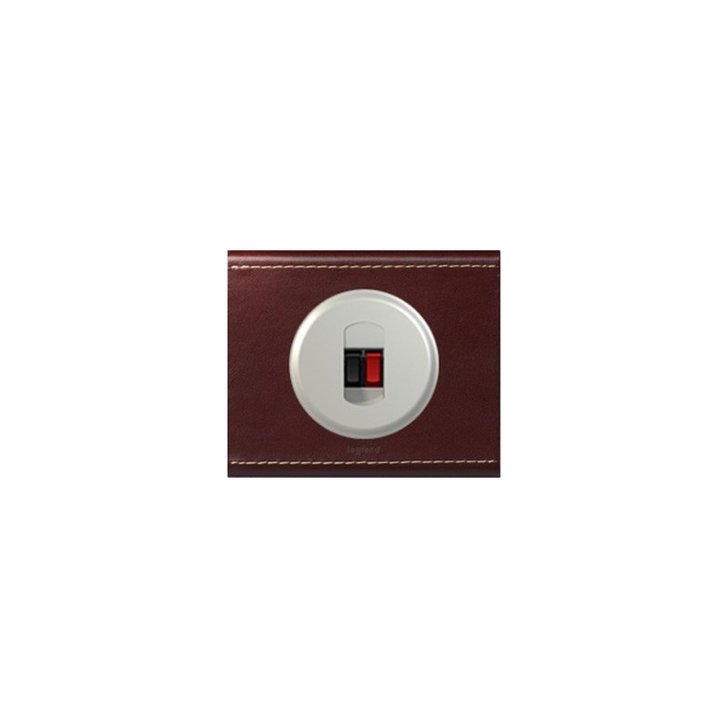 Cuir Lie De Vin - Prise Hp Simple - LEGRAND Cuir Lie De Vin - Prise Hp Simple - LEGRAND