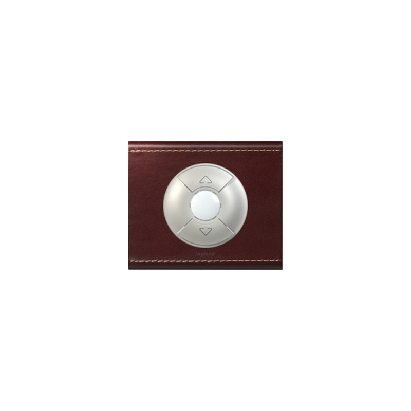 Cuir Lie De Vin - Interrupteur Volets/Stores - LEGRAND Cuir Lie De Vin - Interrupteur Volets/Stores - LEGRAND