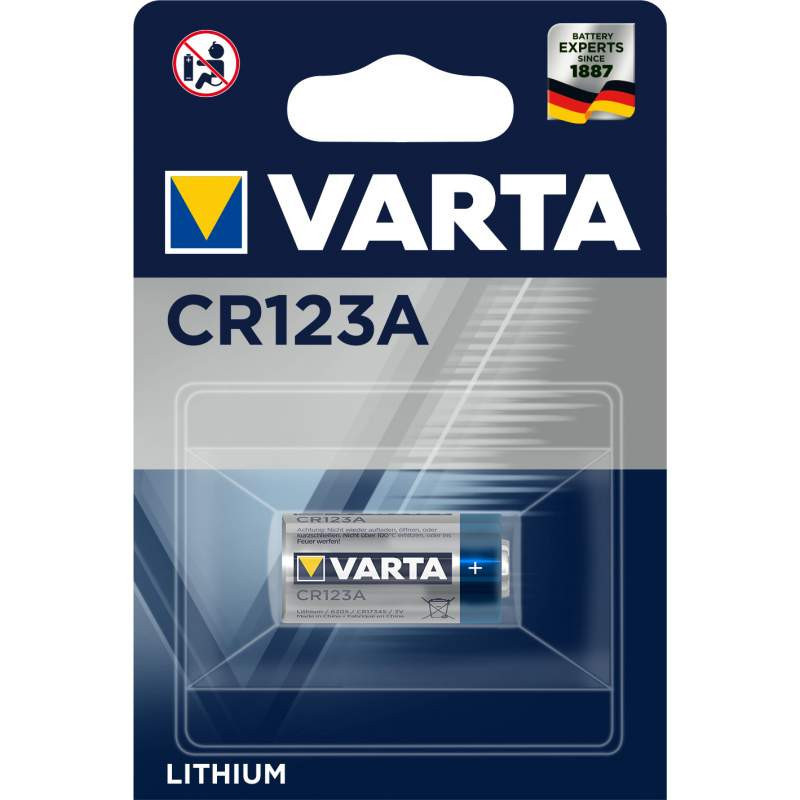 Pile CR123A Varta Lithium 3V (6205301401)