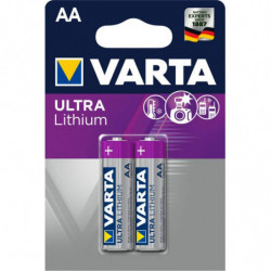 2 piles Lithum AA LR6 Varta...
