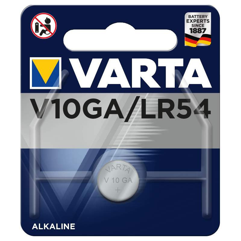Pile bouton V10GA - LR54 - 189 Varta Alcaline 1,5V (4274101401)