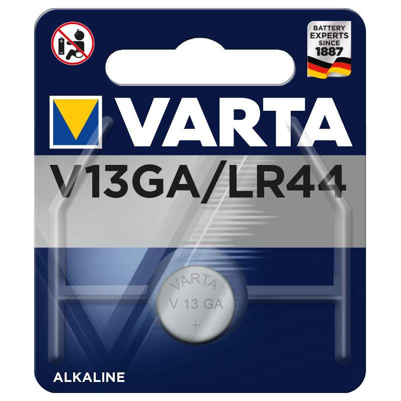 Pile bouton V13GA - LR44 - A76 Varta Alcaline 1,5V (4276101401)