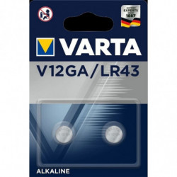 2 piles bouton V12GA - LR43...