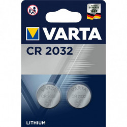 2 piles bouton CR2032 Varta...