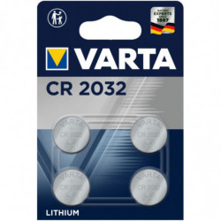 4 piles bouton CR2032 Varta...