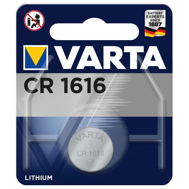 Pile lithium CR1616 - 3V. Blister x1 Varta