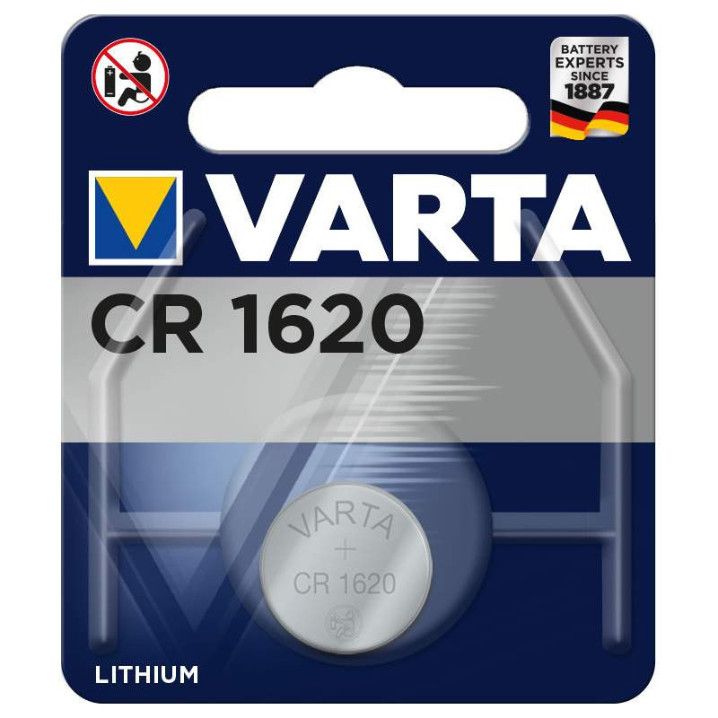 Pile bouton CR1620 Varta Lithium 3V (6620101401)