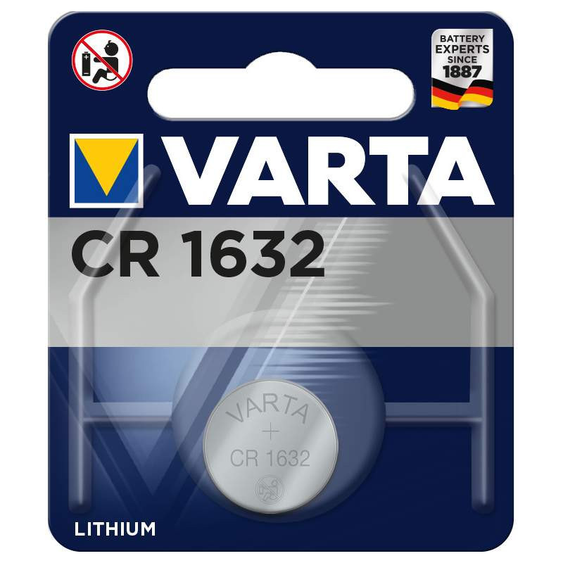 Pile bouton CR1632 Varta Lithium 3V (6632101401)