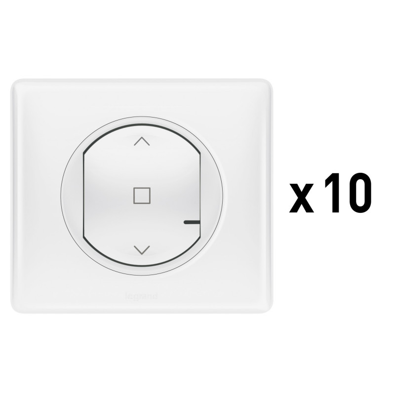 BTK4027C Interrupteur filaire connecté Living Now with Netatmo pour volet  roulant - 1 module - professionnel