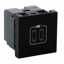 Chargeur 2 USB Type-C 3A 5V...