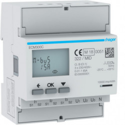 3 Phase kWhmeter via CT 1A...