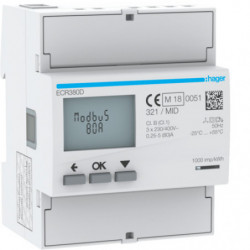 3 Phase kWhmeter direct 80A...