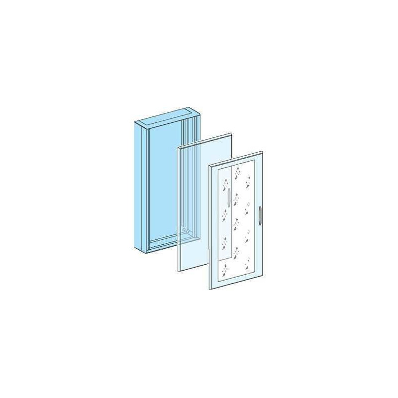 Porte transparente pour coffret 15 modules