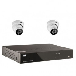 Kit Ip 2Camdom+1Nvr Poe...
