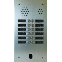 Plaque Audio Alu 2R 12Bp...