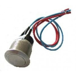 Bouton seul Inox No-Nf 19mm...