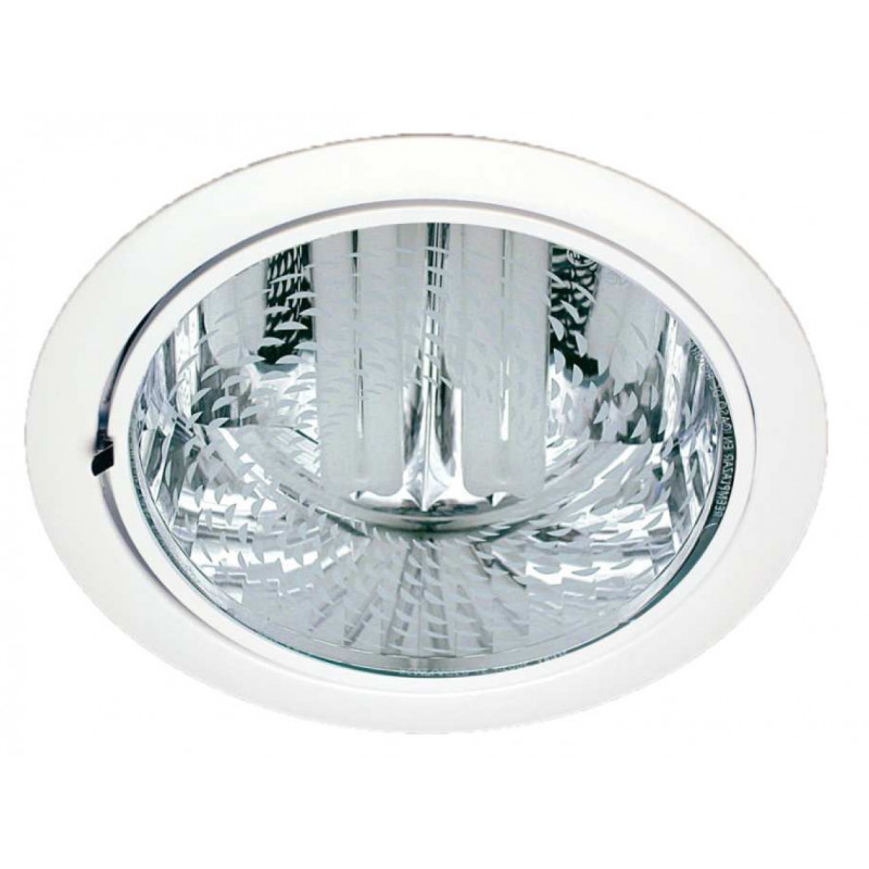 Downlight 2X18W Blanc BE SERIGRAPHIE + LPES 840