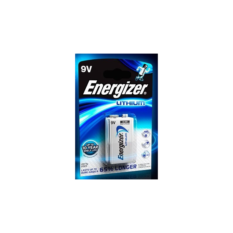 Piles Energizer Lithium 9V EL61