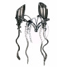 WANDLICHT SHAGGY 2x12V-G4 20W CHR CLGL
