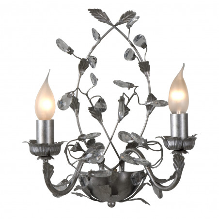 Applique MICHELANGELO 2xE14 Argent Brossé Applique MICHELANGELO 2xE14 Argent Brossé