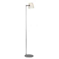 Lampadaire PRESTIGE NIKKEL-MAT + GLAS WIT