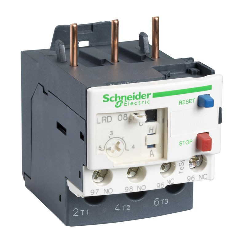 Relais De Protection Thermique TeSys LRD12 Schneider - 5.5-8A - Classe 10A - Pour Moteurs Jusqu'à 3kW
