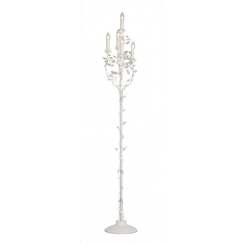 Lampadaire MICHELANGELO 5xE14 WHITE FROSTED