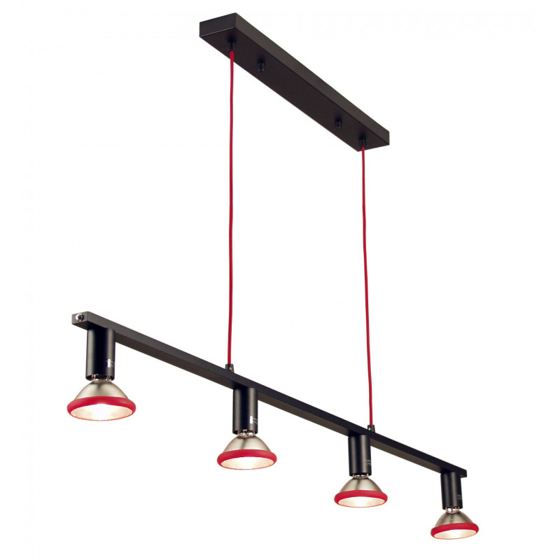 Suspension PARROT 4xPAR30 Noir+DIM