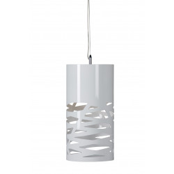 Suspension BAMBOO D29X60 1xE27 Blanc