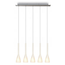 Suspension VASE 5XE14-40W OPAAL+INOX