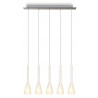 Suspension VASE 5XE14-40W OPAAL+INOX