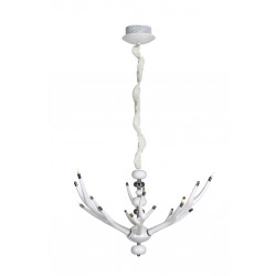 Suspension ANTLER 12x20W G4 Blanc D70 H150