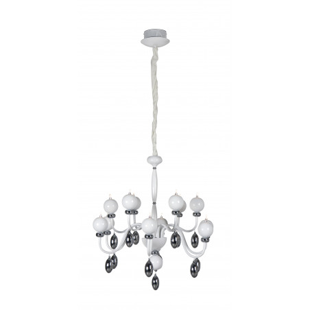 Suspension HIP HOP 12x20W Blanc D77 H150