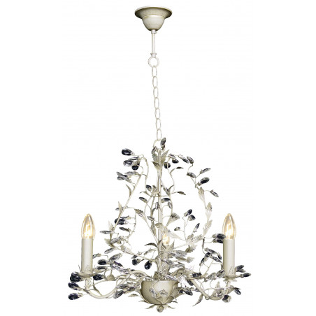Lustre MICHELANGELO 3xE14 CREME/ZILVER Lustre MICHELANGELO 3xE14 CREME/ZILVER