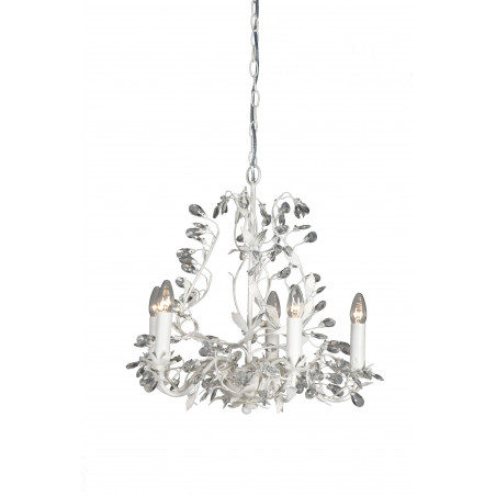 Lustre MICHELANGELO 5xE14 WHITE FROSTED Lustre MICHELANGELO 5xE14 WHITE FROSTED