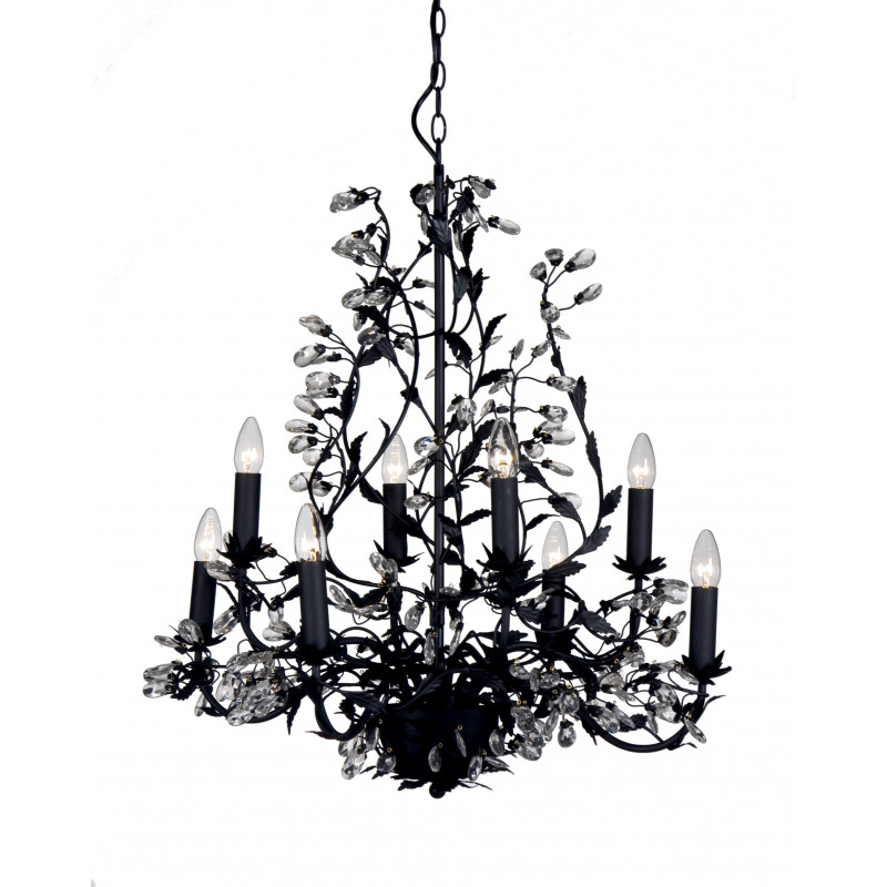 Lustre MICHELANGELO 8xE14 Noir