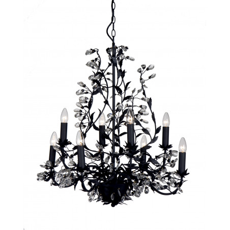 Lustre MICHELANGELO 8xE14 Noir