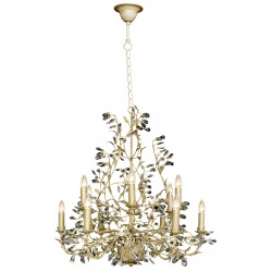 Lustre MICHELANGELO 12xE14 BEIGE/GOUD