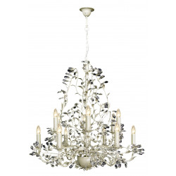 Lustre MICHELANGELO 12xE14 CREME/ZILVER