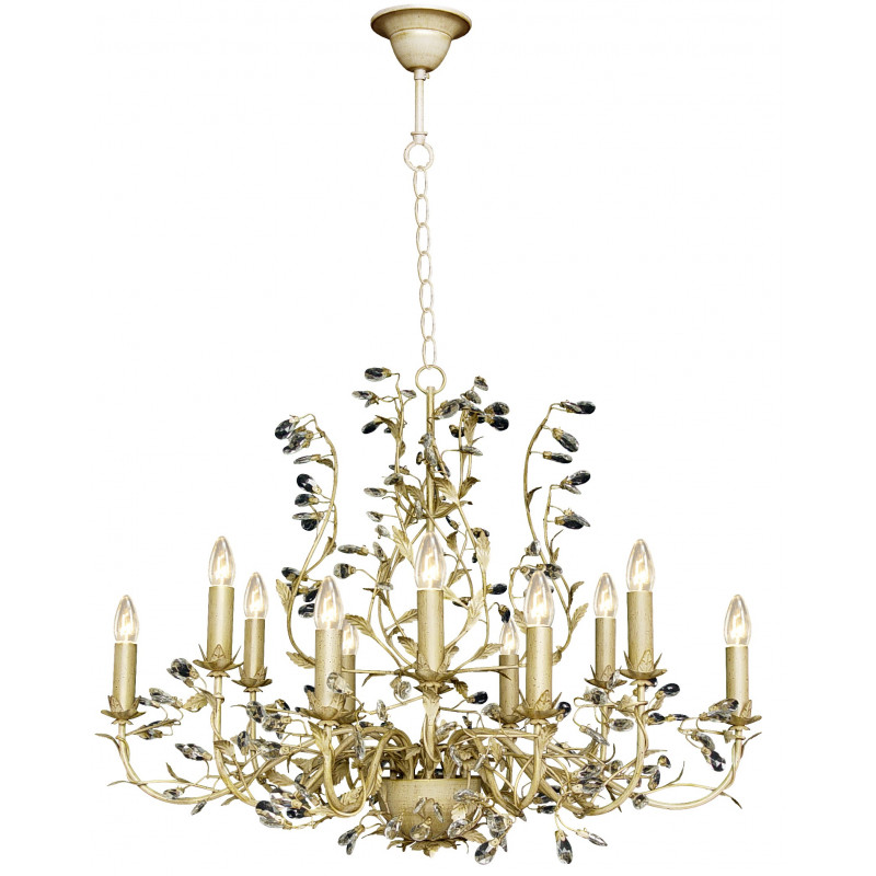 Lustre MICHELANGELO OV 12xE14 BEIGE/GOU