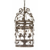 Lustre MICHELANGELO CAGE 3xE14 RUSTY