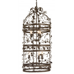 Lustre MICHELANGELO CAGE 6xE14 RUSTY