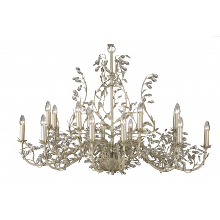 Lustre MICHELANGELO 18L OVAL 120x80 CREME/ZILVE Lustre MICHELANGELO 18L OVAL 120x80 CREME/ZILVE