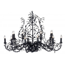 Lustre MICHELANGELO 18L OVAL 120x80 NOIR