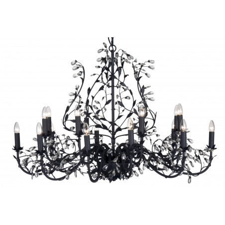 Lustre MICHELANGELO 18L OVAL 120x80 NOIR Lustre MICHELANGELO 18L OVAL 120x80 NOIR