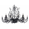 Lustre MICHELANGELO 18L OVAL 120x80 NOIR