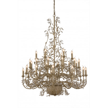 Lustre MICHELANGELO 30L D120H150 BEIGE/GOUD Lustre MICHELANGELO 30L D120H150 BEIGE/GOUD