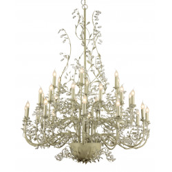 Lustre MICHELANGELO 30L D120H150 CREME/ZILVER